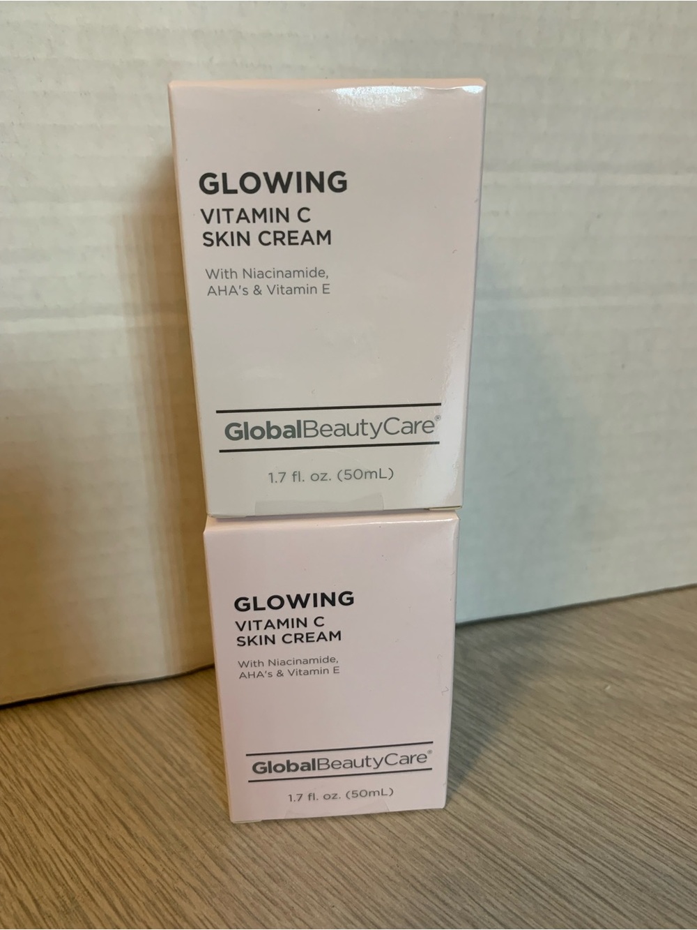 2 Global Beauty Care Glowing Vitamin C Skin Cream 1.7 oz each NEW